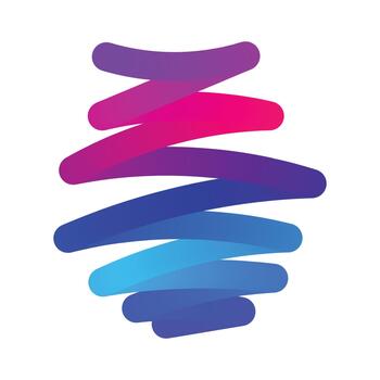 resumen vistoso Escribiendo diseño en, moderno y artístico vector