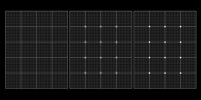 Grid Blueprint Background Black Paper Set vector