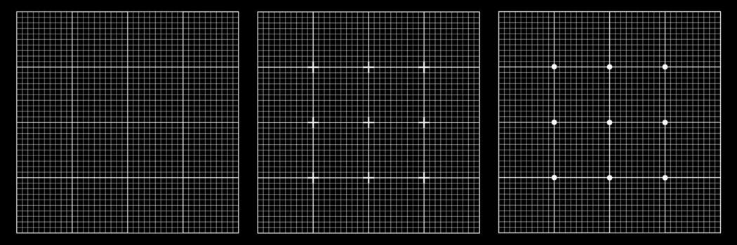 Grid Blueprint Background Black Paper Square Set vector