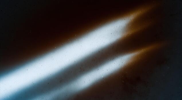 Light patterns create unique shapes on a surface photo