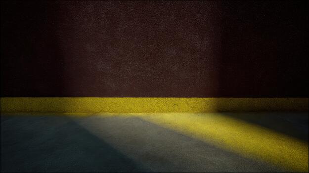 Light and shadow play in a simple interior space photo