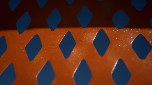 Colorful pattern of blue and orange with geometric shapes photo