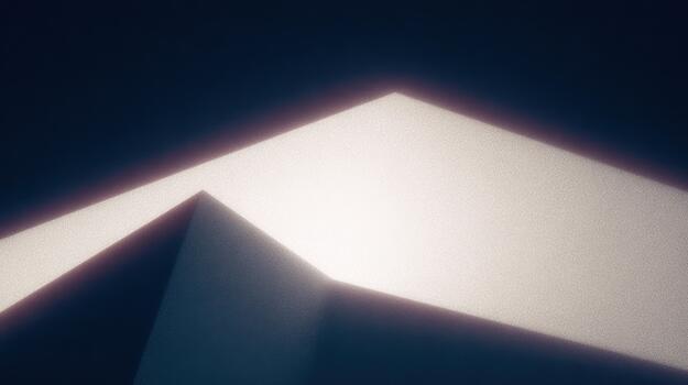 Light creates sharp angles in a dark setting photo