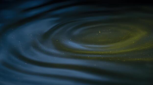 Ripples on water surface with shimmering reflections photo