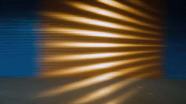 Light patterns create an artistic effect on the wall photo