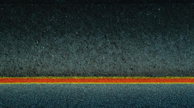 Colorful stripes on a dark textured surface at dusk photo