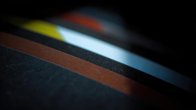 Colorful abstract lines create a striking design in darkness photo