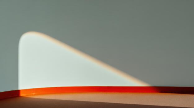 Light and shadow play on a simple table surface photo