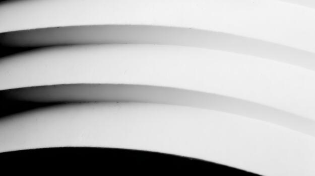 Curved white lines create modern minimal design photo