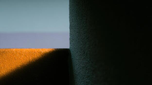 Light and shadow contrast creates a serene atmosphere photo