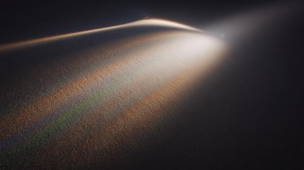Light beams create colorful patterns on a surface photo