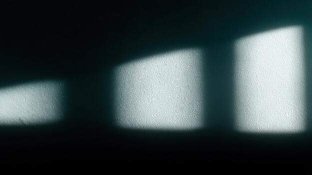 Shadows and light play on a textured wall photo