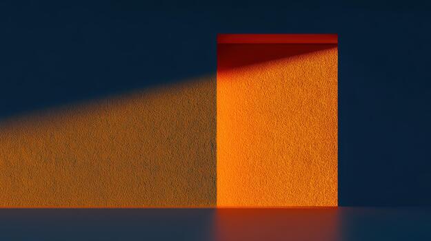 Light and shadow create color contrast in a doorway photo