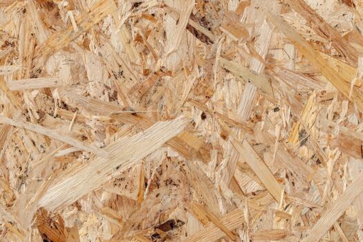 Wood chips and fibers create texture in construction photo