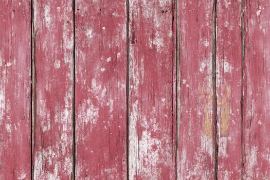 Rustic red wooden planks with a weathered finish photo