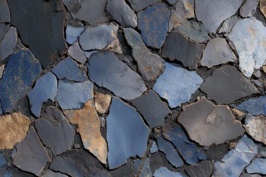 Beautiful natural slate stone pattern with rich colors photo