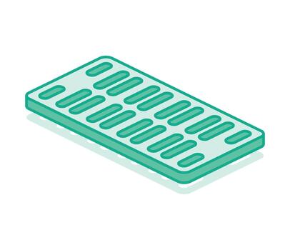 isométrica contorno rectangular tormenta desagüe rallar. urbano infraestructura elemento. vector