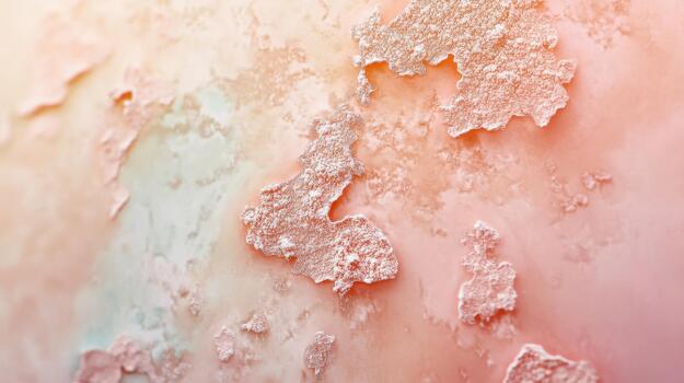 Abstract Landscape of Salt Flats in a Pastel Color Palette photo