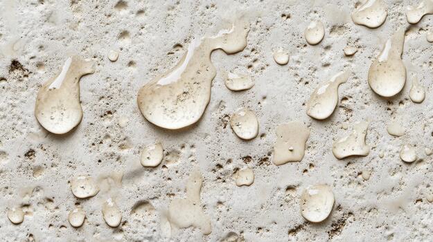 Water Droplets on Concrete Create an Abstract Pattern Outdoors photo