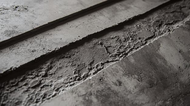 Close View of Cement Construction Forming Steps in Structure Site photo