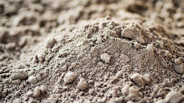 Pile of Ash Residue Forms a Small Mountain in the Sunlight photo