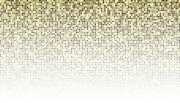 oro trama de semitonos puntos en blanco antecedentes con degradado desvanecerse vector