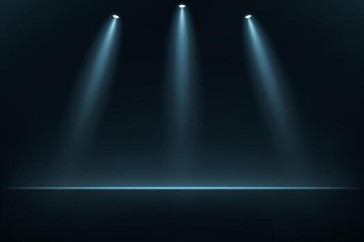 Empty Dark Blue studio background. Empty room with light effect. Empty Room Studio with table. Space for selling products, backdrop, wallpaper, background, text. Gradient table. vector