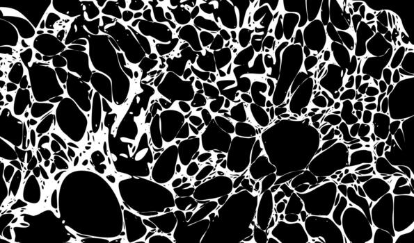 Sticky White Web Texture on black background. Biomorphic Cell Structure Mesh. Abstract Network Texture with Fluid Organic Connections for Science or Futuristic Graphics vector