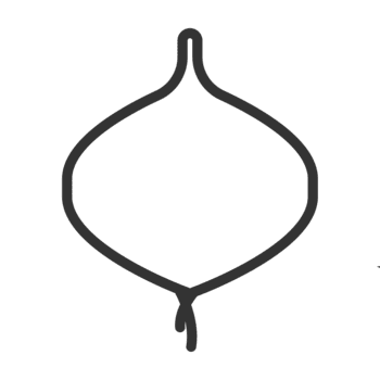 een minimalistische lijn tekening van een ui, een veelzijdig en essentieel groente gebruikt in Koken haar gemakkelijk ontwerp maakt het ideaal voor pictogrammen, logo's, en grafisch elementen png