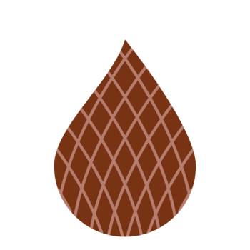 un' semplice, piatto illustrazione di un' salak frutta, anche conosciuto come serpente frutta, con un' distintivo crosshatch modello su suo Marrone pelle il Immagine è isolato su un' bianca sfondo png