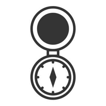 un' minimalista linea stile illustrazione di un' bussola, adatto per uso nel navigazione, avventura, viaggiare, e esplorazione a tema progetti il design è semplice, pulire, e moderno png