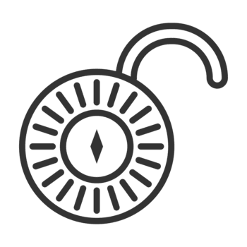 een combinatie slot in de Open positie, symboliseert veiligheid, toegang, en de oplossing naar een puzzel of uitdaging het is ideaal voor illustreren concepten van veiligheid, privacy png