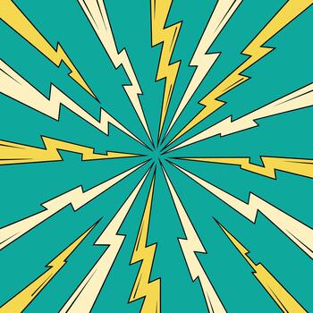Dynamic Lightning Bolt Burst Background vector