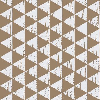 Shabby chic geometric pattern with alternating white and beige triangles in continuous isometric layout for Scandinavian interiors vector