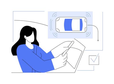 proximidad sensor aislado dibujos animados ilustraciones. vector