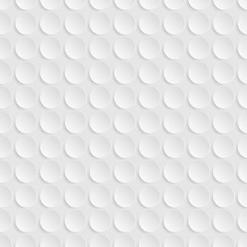 Abstract 3d seamless pattern with light gray circles. Geometric modern texture. vector