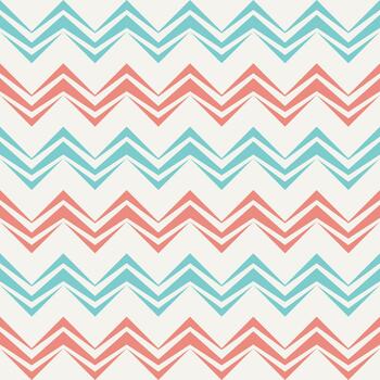 Seamless chevron pattern in retro style. Can be used to fabric design, wallpaper, decorative paper, scrapbook albums, web design. Swatches of seamless pattern included in the file. vector