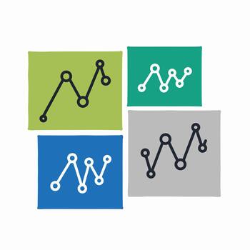 resumen datos analítica y crecimiento gráfico concepto en de colores antecedentes vector