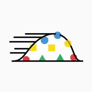 resumen datos visualización de geométrico formas y actuación grafico vector