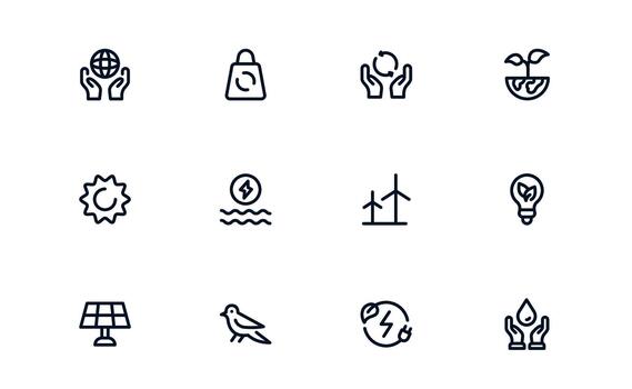 limpiar naturaleza y ambiente icono haz estrella de guía conservación programas, naturaleza aplicaciones, y ambiental herramientas vector