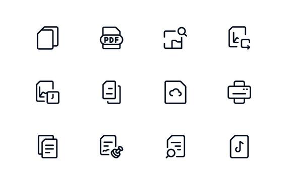 elegante documento Procesando y flujo de trabajo administración icono biblioteca explorador productividad sistemas, documento aplicaciones, y flujo de trabajo automatización vector