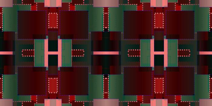 Dark Geometric Grid Seamless Pattern in Ruby and Emerald Tones . seamless wallpaper. Abstract Modern Art Deco Square Repeat Background Texture. maroon background vector