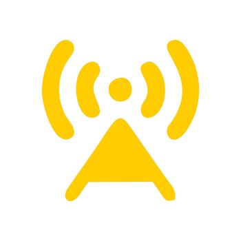 Wireless Signal Connection Network Communication Icon vector