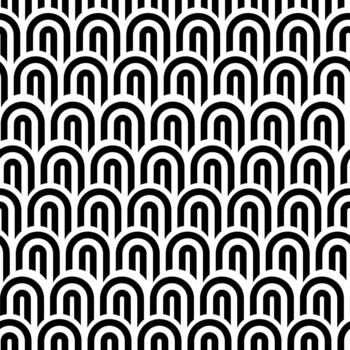 Retro Arch Shapes Continuous Texture vector