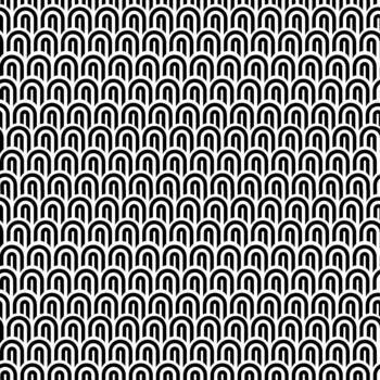 Retro Rainbow Shapes Continuous Texture vector