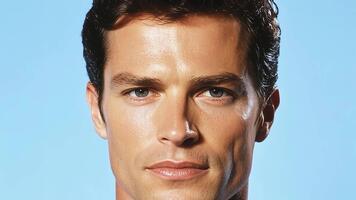 Transforming a man into an old man using zoom. The images smoothly transform and evolve, conveying the essence of growth and change, the transformation of age. video