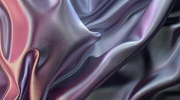 animering av overkligt tyg ark böjning och hopfällbar i noll allvar, trogen metallisk bakgrund 3 video