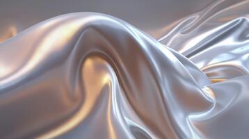 animering av overkligt tyg ark böjning och hopfällbar i noll allvar, trogen metallisk bakgrund 4 video