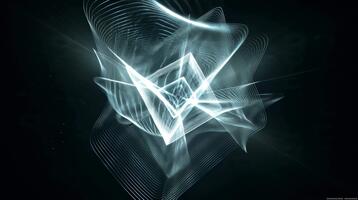 trogen kvant partikel animation, roterande 4d hypercube rutnät med neon rader, avancerad bakgrund 4 video