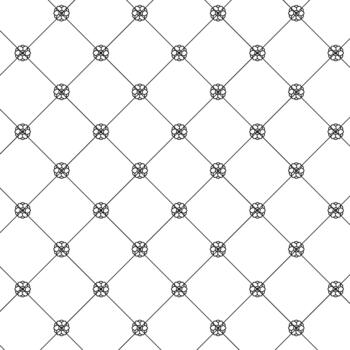 A seamless pattern black and white pattern with a star in the middle vector